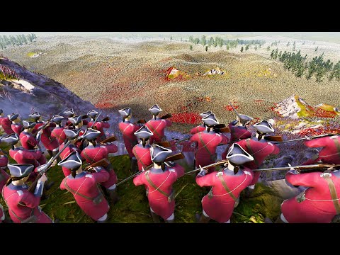 100,000 Red Coats Hold Mountain VS 8 MILLION RIOTERS! - Ultimate Epic Battle Simulator 2 UEBS 2