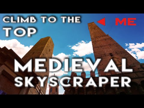 Climbing the ASINELLI TOWER 🇮🇹 Medieval Skyscraper | Bologna, Italy | 97 m (319 ft) [4K/60fps, UHD]
