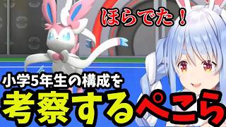 【ポケモンチャンピオンズ】初バトルで敵の構成を考察するぺこら【兎田ぺこら切り抜き】