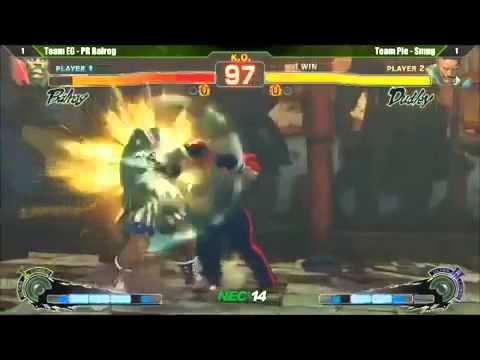 Pie Smug DUDLEY vs EG Justin Wong & PR Balrog   Highlights   NEC 14
