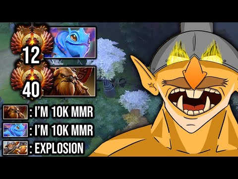 Techies vs Rank Top 12 Immortal -- OMG 100% Outplayed Nonstop Delete 10000MMR