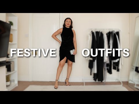 20 FESTIVE/PARTY WEAR OUTFITS | CHRISTMAS WORK PARTY,...