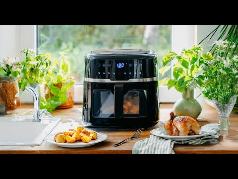 Adler AD 6318 Air Fryer 8.0 L | 9 Preset Programs | Convection Technology | LED Display |
