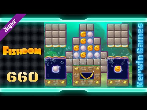 Fishdom Level 660 - Super Hard Level - No Boosters Gameplay