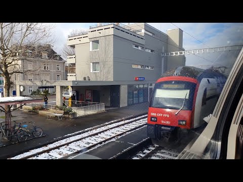 Switzerland, Herrliberg feldmeilen to Zurich stadelhofen with train | zurich train