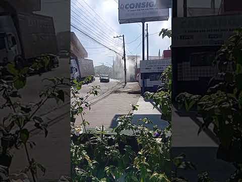 CASA PEGA FOGO NO CENTRO DE JUQUITIBA.