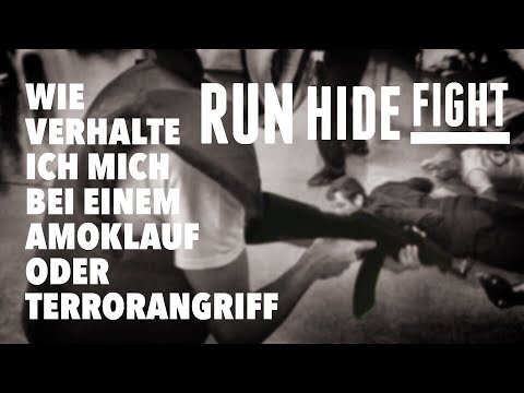 Krav Maga wie verhalte ich mich bei einem Amoklauf oder Terrorangriff. RUN-HIDE-FIGHT