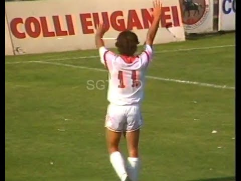 PADOVA-BARI 1-1 SERIE B 1988-89 GOL DI BELLEMO(AUT) E SIMONINI