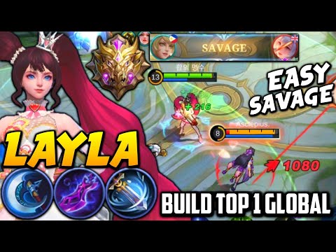 EASY SAVAGE IN MYTHIC RANK WITH THIS BEST BUILD!! | Top 1 Global Layla