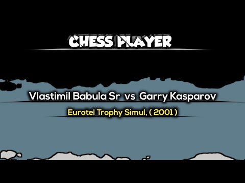 Vlastimil Babula Sr vs Garry Kasparov ~ Eurotel Trophy Simul, ( 2001 )