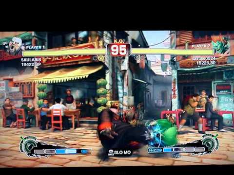 SSF4: SAULABIS (Rufus) vs sasuke0924 (Blanka) - Japanese XBL ranked