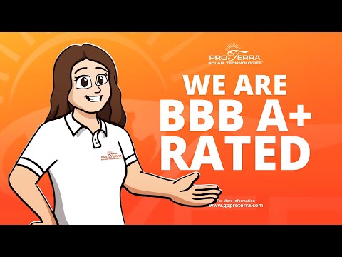 We are BBB A+ rated! #proterrasolar #proearth