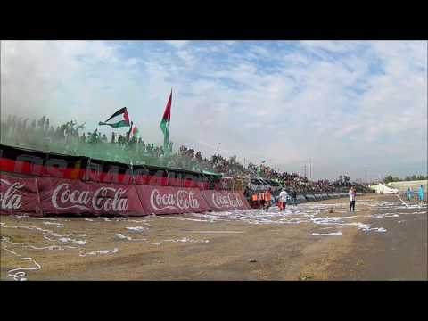 "Salida Los Baisanos  //  Palestino vs Cobresal" Barra: Los Baisanos &bull; Club: Club Deportivo Palestino