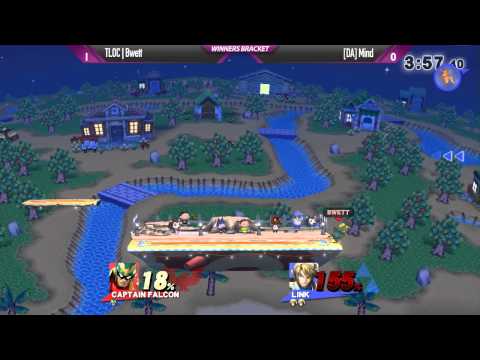Shockwave 14 Smash 4 - TLOC Bwett (C Falcon) vs DA Mind (Link) - Winners Bracket
