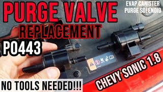 Chevy Sonic/Cruze 1.8 P0443 EVAP Purge Valve - How to Replace PURGE VALVE (Step By Step)