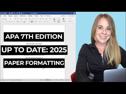 How to format your paper in APA style in 2024