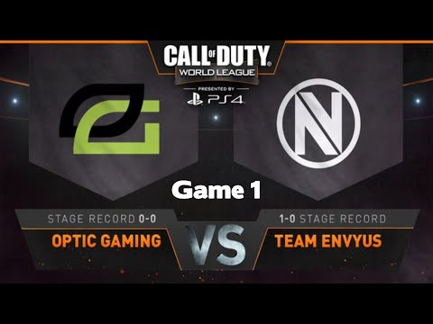 CWL Stage 2 Week 1 Day 2 | Optic Gaming vs Team Envyus | Game 1 Hardpoint