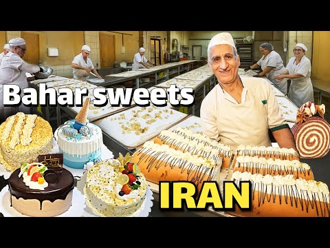 Amazingly,300 CAKES are sold every day at Tehran's oldest pastry shop.🔥