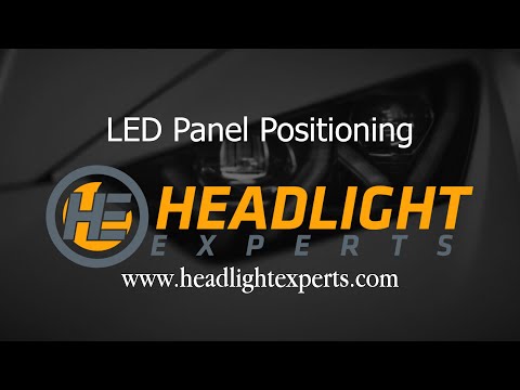 Headlight Experts LED Panel Positioning Video for both Dual Beam and Single Beam Lights.