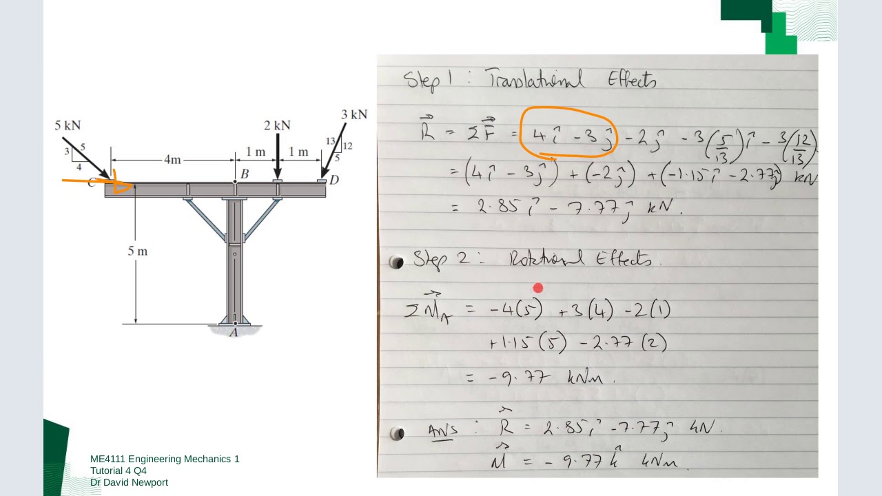 ME4111 Tutorial Sheet 4 Q4