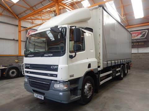 DAF CF75.310 6X2, 26 TONNE CURTAINSIDER - 2007 - YJ07 PZK