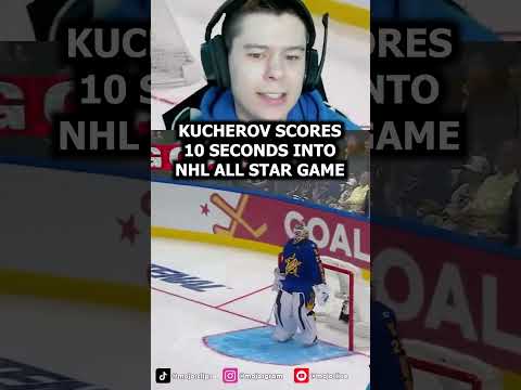 Nikita Kucherov scores in 10 seconds in NHL 2024 All Star game #hockey #nhl #nhlallstar