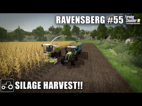 Chopping Corn For Silage, Harvesting Canola & Oats - Ravensberg #55 Farming Simulator 19 Timelapse