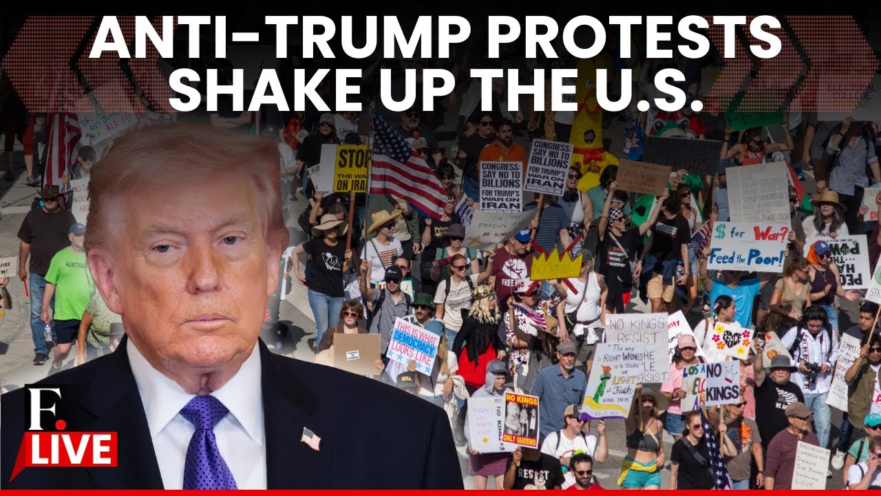 Anti-Trump Protest LIVE: ‘No Kings’ Protests Against Trump Take Over the US Amid Iran War