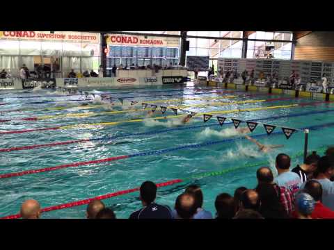 Camp.Ita.Gio.Prim.-Riccione 2013-50 farfalla donne cadette 1ª serie