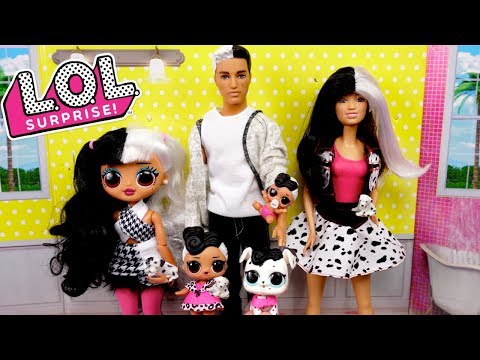 LOL Doll Family Evening Routine with New Barbie Dollhouse & Toys