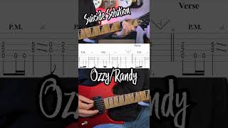 Suicide Solution Guitar Riff by Ozzy Osbourne and Randy Rhoads
