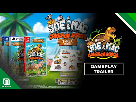 Видео № 0 из игры New Joe & Mac: Caveman Ninja - T-Rex Edition [NSwitch]