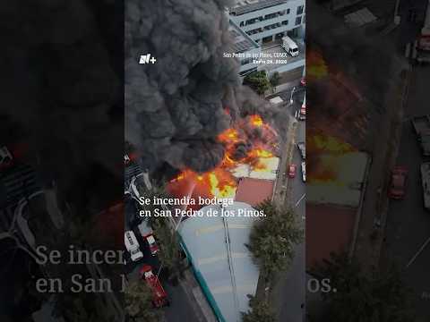 Se incendia bodega en San Pedro de los Pinos - N+