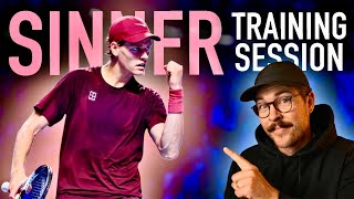 Jannik Sinner’s 2 Hour Practice: Shown in 10 Minutes
