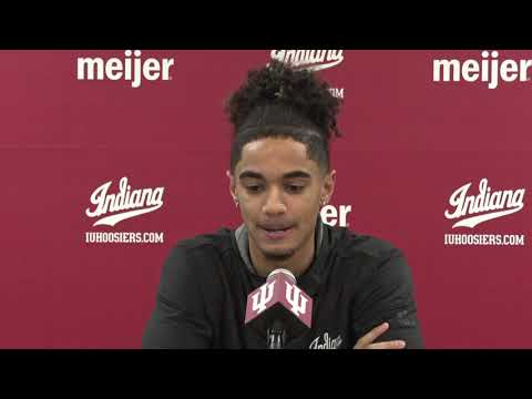 Indiana basketball press conference Khristian Lander Northwestern pregame