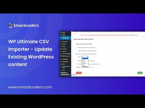 WP Ultimate CSV Importer - Update Existing WordPress content