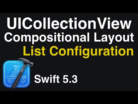 Speedcoding - UICollectionView CompositionalLayout ListConfiguration - Swift 5.3