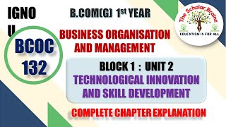 IGNOU BCOMG BCOC 132 Business organisation and management Unit 2 Techn