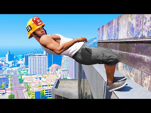 GTA 5 Falling off Highest Buildings #40 - GTA 5 Funny Moments & Gameplay Fails