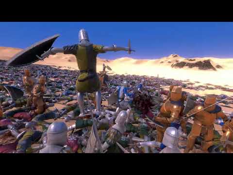 200 Golden Knights vs 20.000 FOOTMAN  EPIC CHALLANGE - Ultimate Epic Battle Simulator