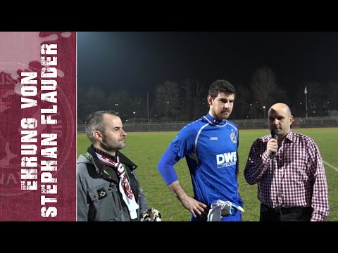 Ehrung von Stephan Flauder für 50 Pflichtspiele im Trikot des BFC Dynamo durch den Sonderzug Pankow