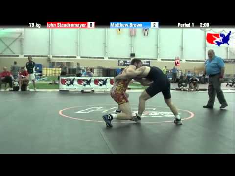 John Staudenmayer vs. Matthew Brown at 2013 ASICS University Nationals - FS