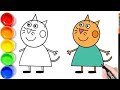 How To Draw Candy Cat Step By Step Peppa Pig