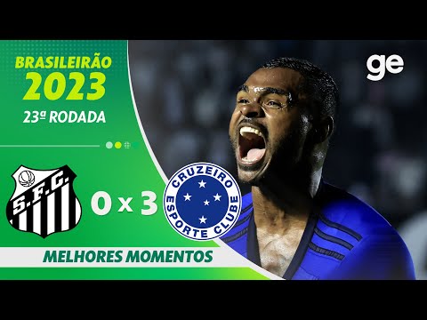 Gols e lances de Santos x Cruzeiro