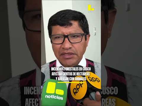 Graves incendios forestales en Paruro y Calca, Cusco.