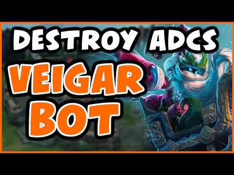 VEIGAR BOT IS ACTUALLY BROKEN! 400 AP AT 19 MINUTES | Challenger Veigar - League of Legends
