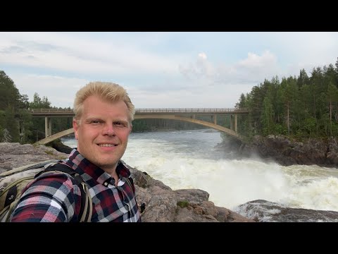 The coolest waterfall in Swedish Lapland! Jockfall on Kalix river.