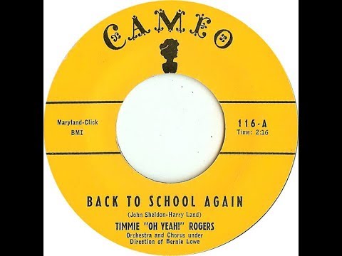 TIMMIE ROGERS - Back To School Again