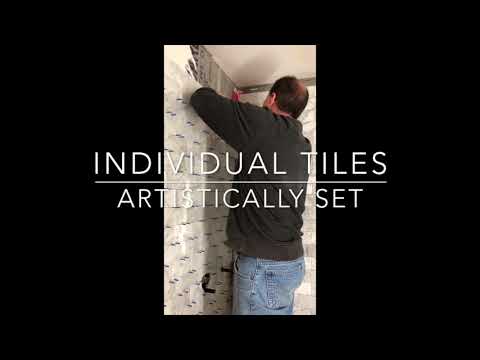 Carrara marble tile installation