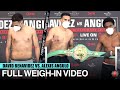 DAVID BENAVIDEZ LOSES TITLE ON SCALE! | FULL BENAVIDEZ VS ANGULO WEIGH-IN